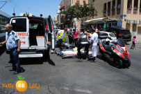  يافا: اصابة خطيرة لسائق دراجة نارية بحادث طرق وسط المدينة 